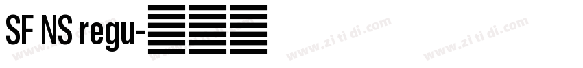 SF NS regu字体转换